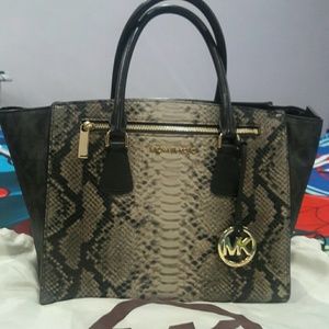 Michael Kors Selma Brown Satchel